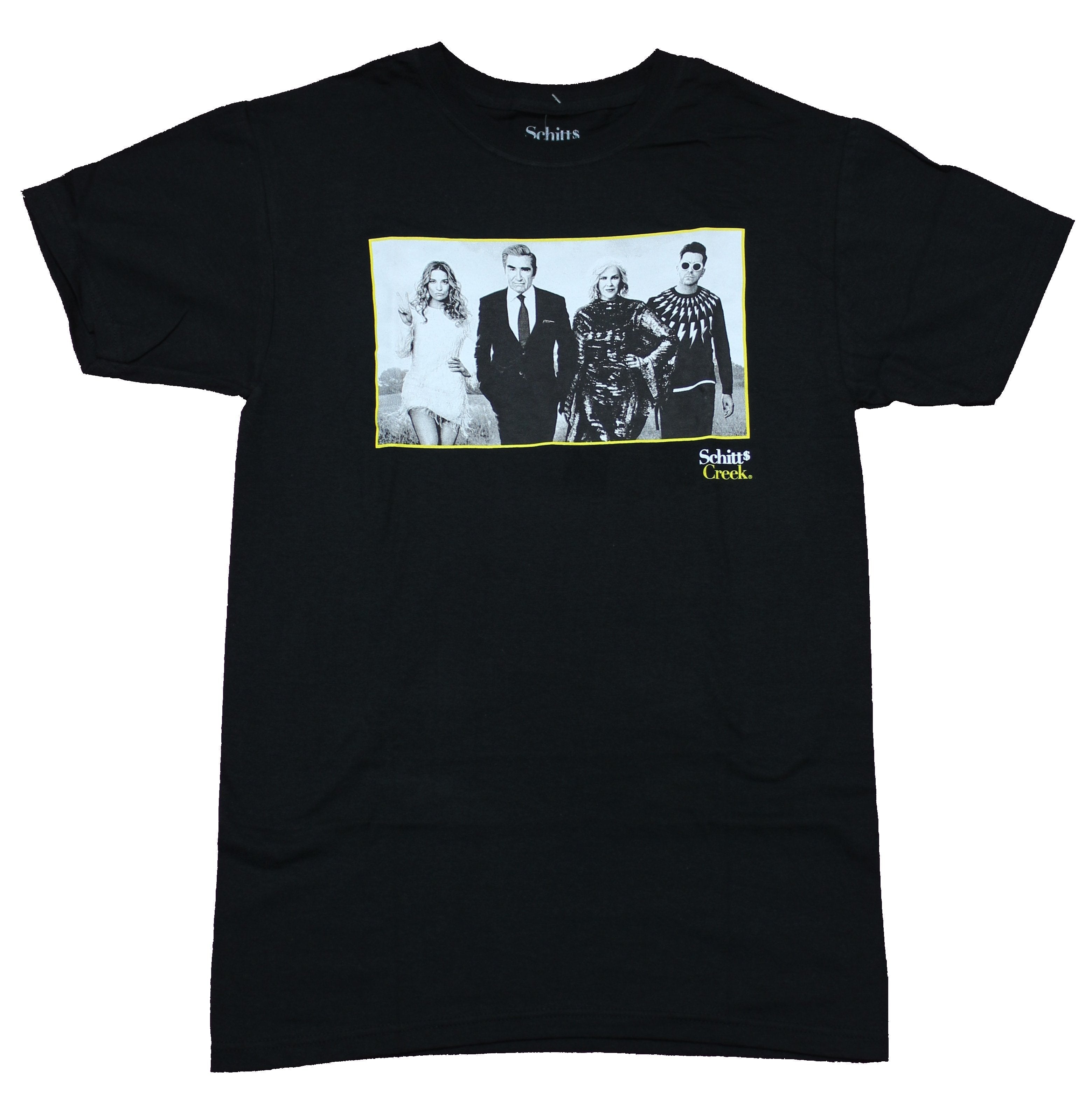 Schitt's Creek Mens T-Shirt - B 7 W Approaching Cast Box Image Hoodie, Sweatshirt | CiraTrend.com