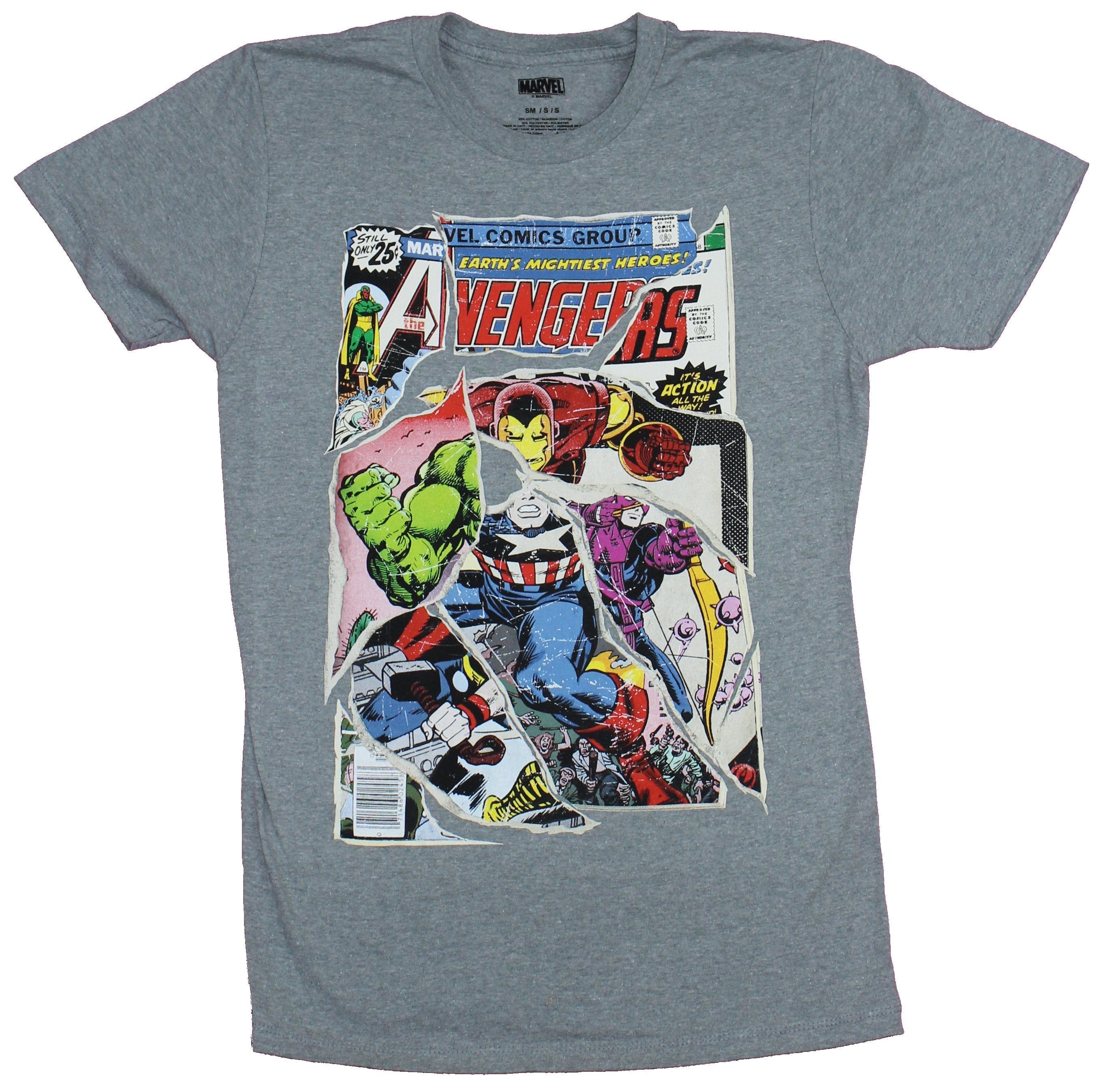 Avengers Mens T-Shirt - Heroes Torn From Comics and Reassembled Hoodie, Sweatshirt | CiraTrend.com