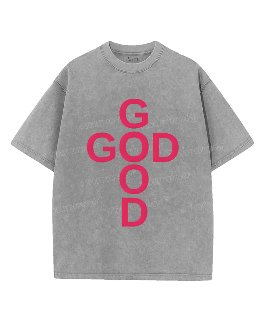 God Is Good Unisex Washed Christian T-shirt Style004 Hoodie, Sweatshirt | CiraTrend.com (Image 2)