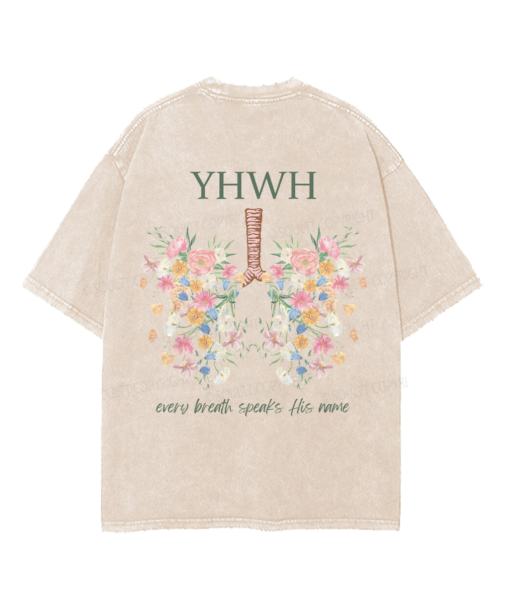 Every Breath Speaks His Name Double Sided Unisex Washed Christian T-shirt Style004 Hoodie, Sweatshirt (Image 3)