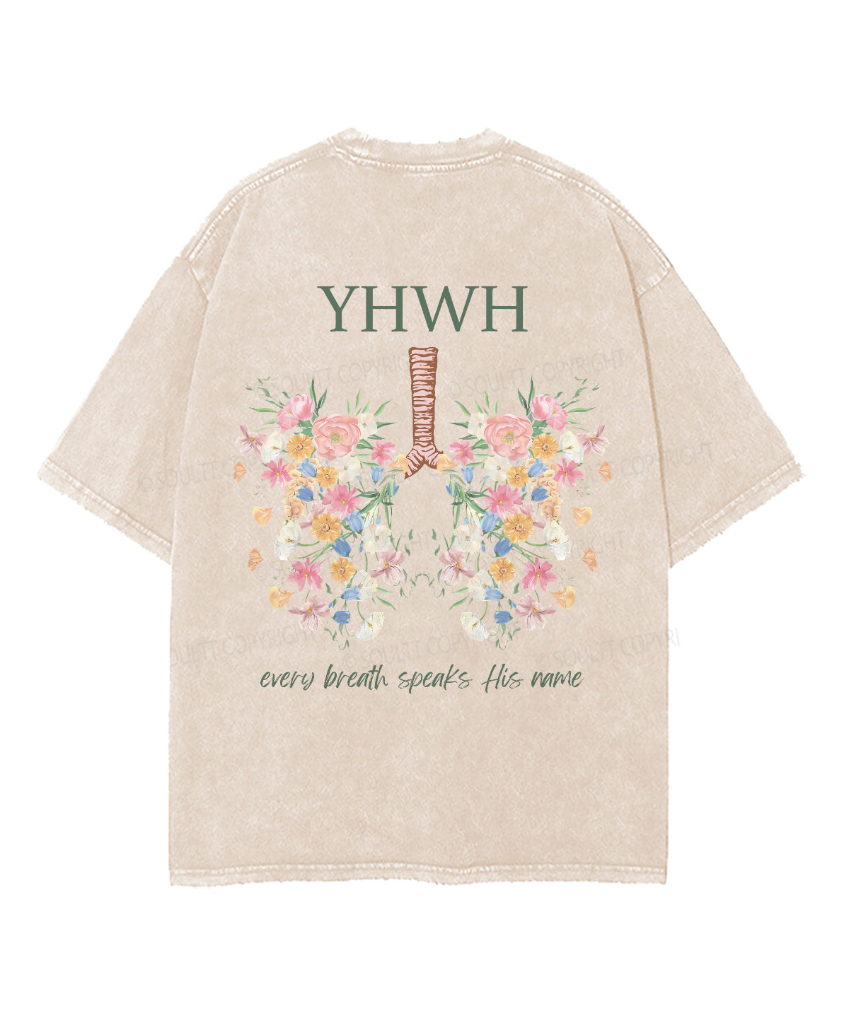 Every Breath Speaks His Name Double Sided Unisex Washed Christian T-shirt Style004 Hoodie, Sweatshirt (Image 3)