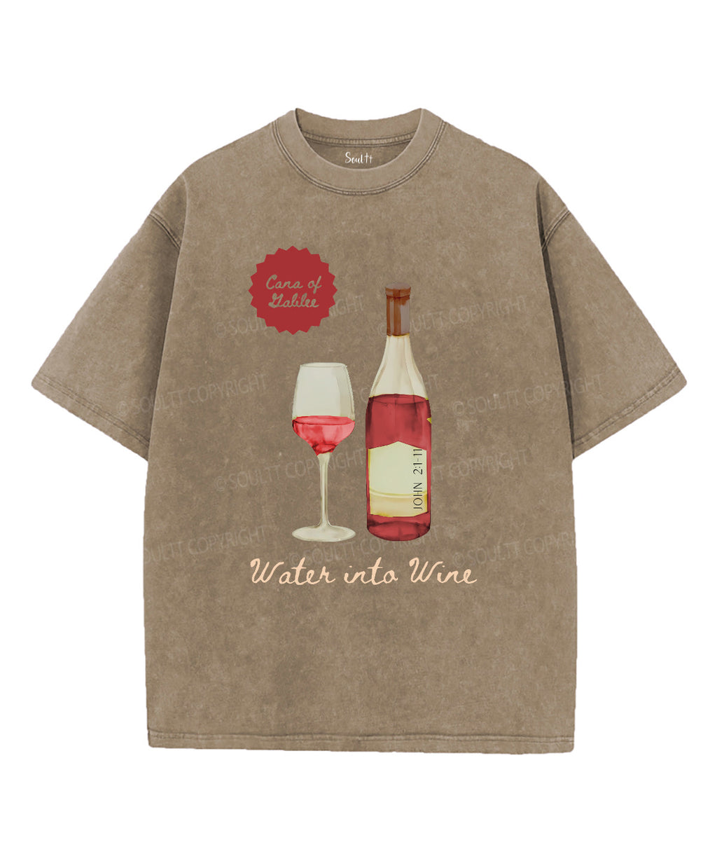 Water into wine Unisex Washed Christian T-shirt Hoodie, Sweatshirt | CiraTrend.com (Image 5)