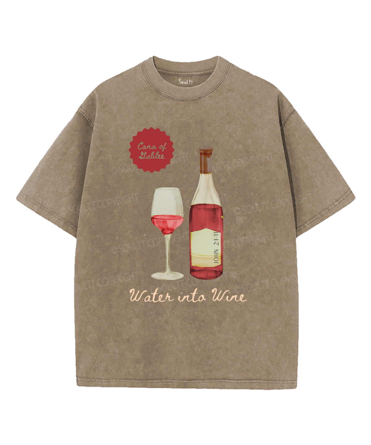 Water into wine Unisex Washed Christian T-shirt Hoodie, Sweatshirt | CiraTrend.com (Image 5)