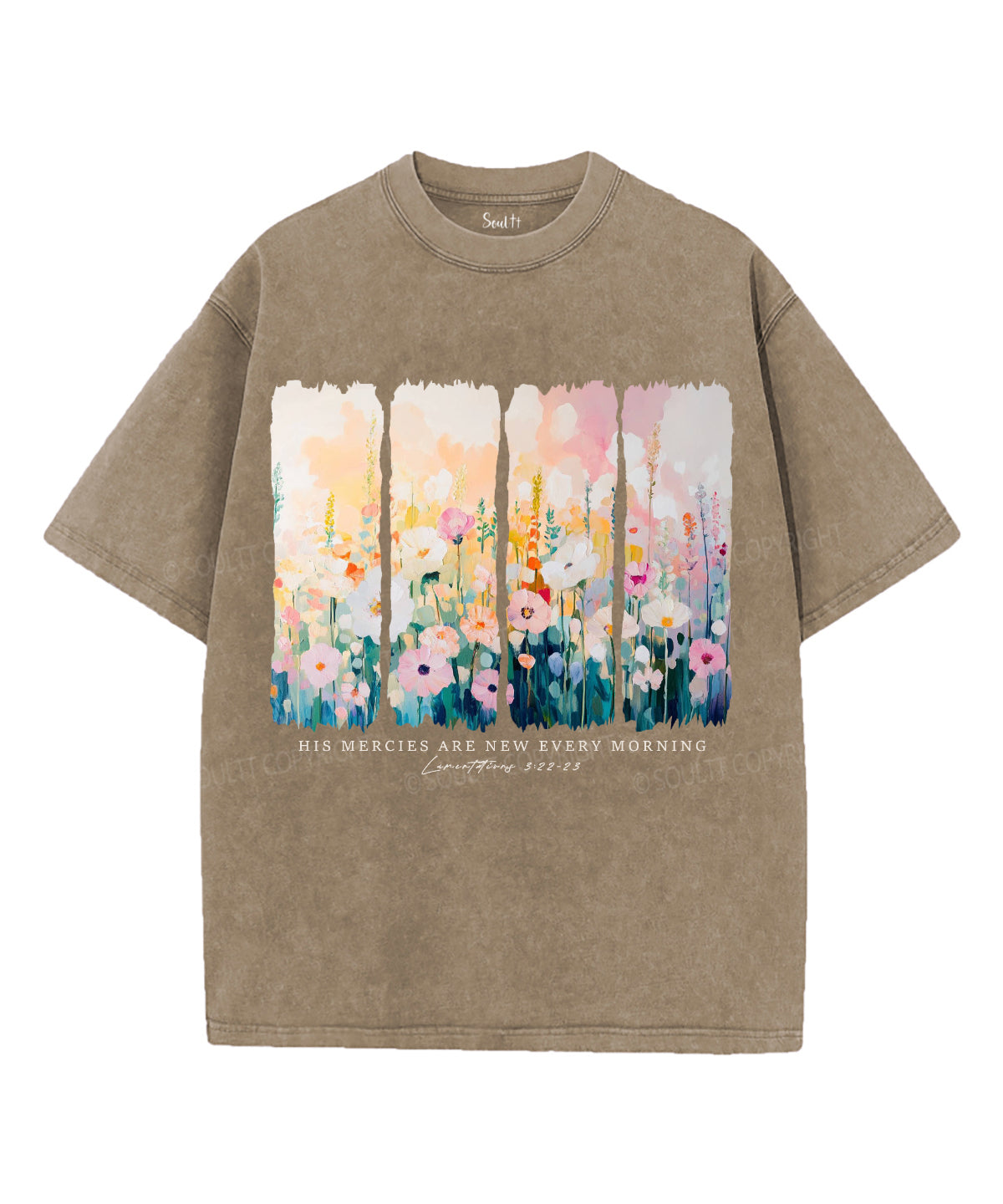 His Mercies Are New Every Morning Unisex Washed Christian T-shirt Style005 Hoodie, Sweatshirt | CiraTrend.com (Image 5)