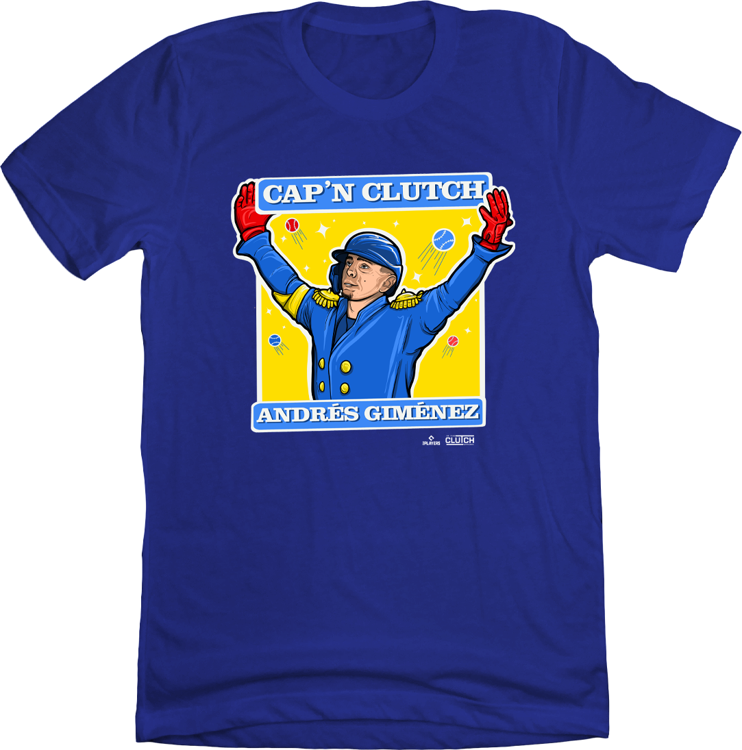 Andres "Cap'n Clutch" Giminez MLBPA Tee Hoodie, Sweatshirt | CiraTrend.com