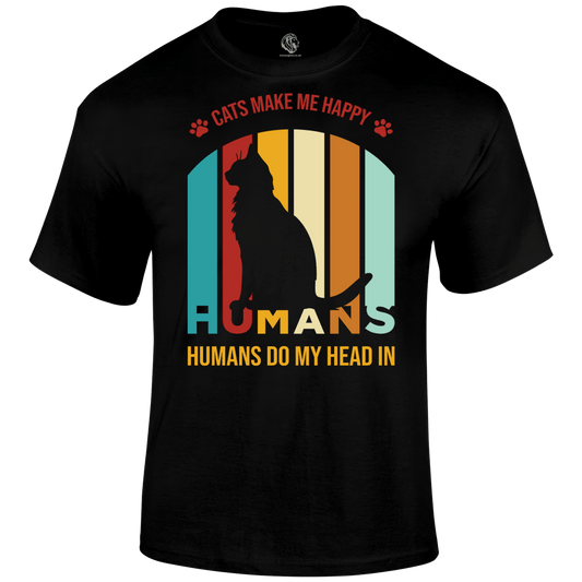 Cat Happy Humans T Shirt