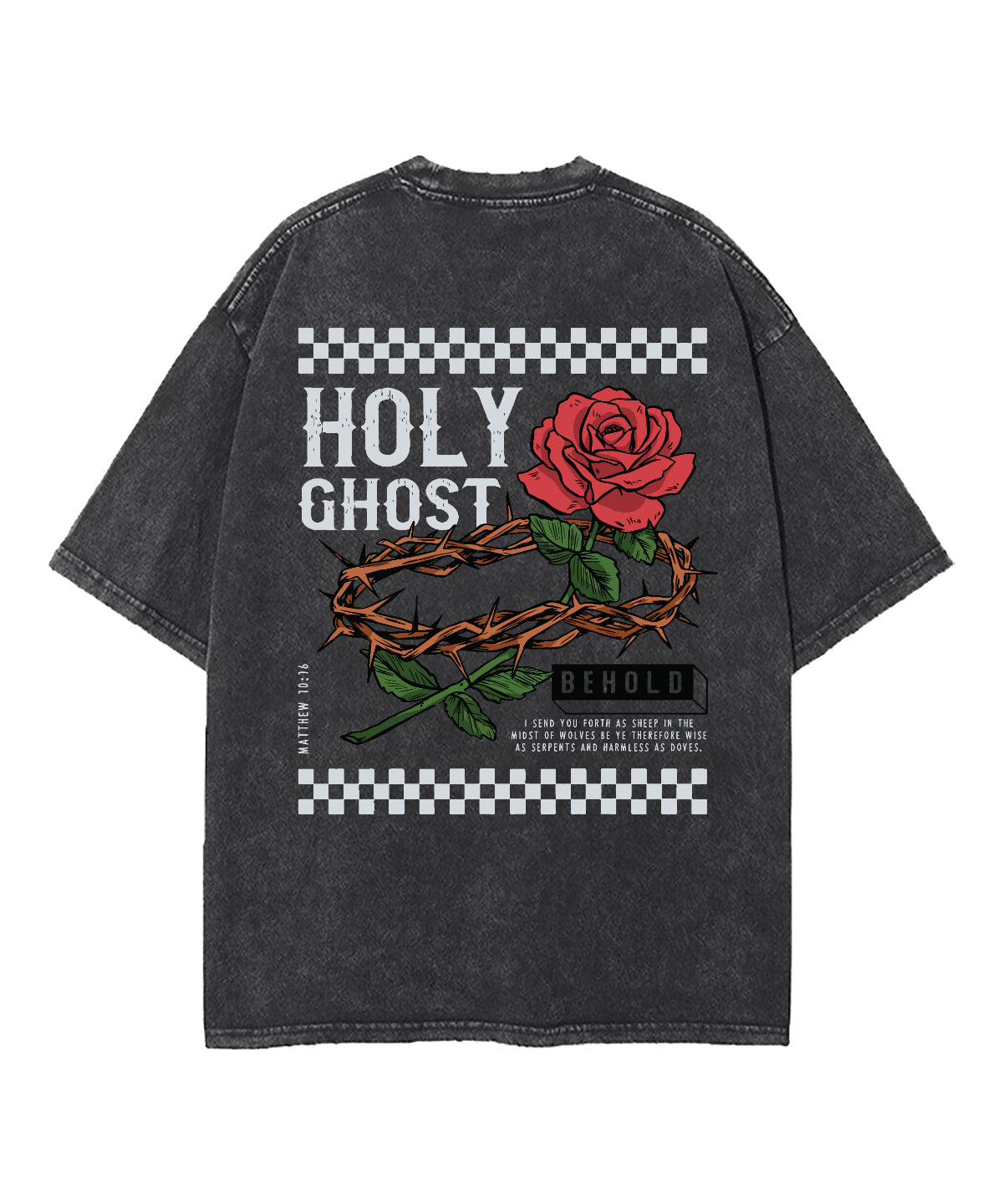 Holy Ghost Double Sided Washed Christian T-Shirts, Hoodie, Sweatshirt