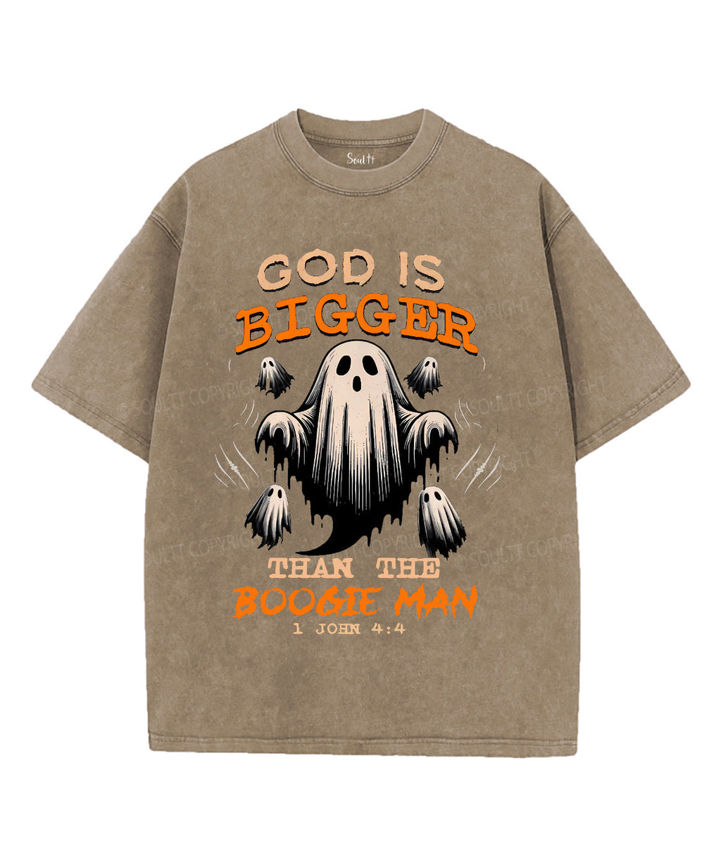 God Is Bigger Washed Christian Style001 T-Shirts, Hoodie, Sweatshirt