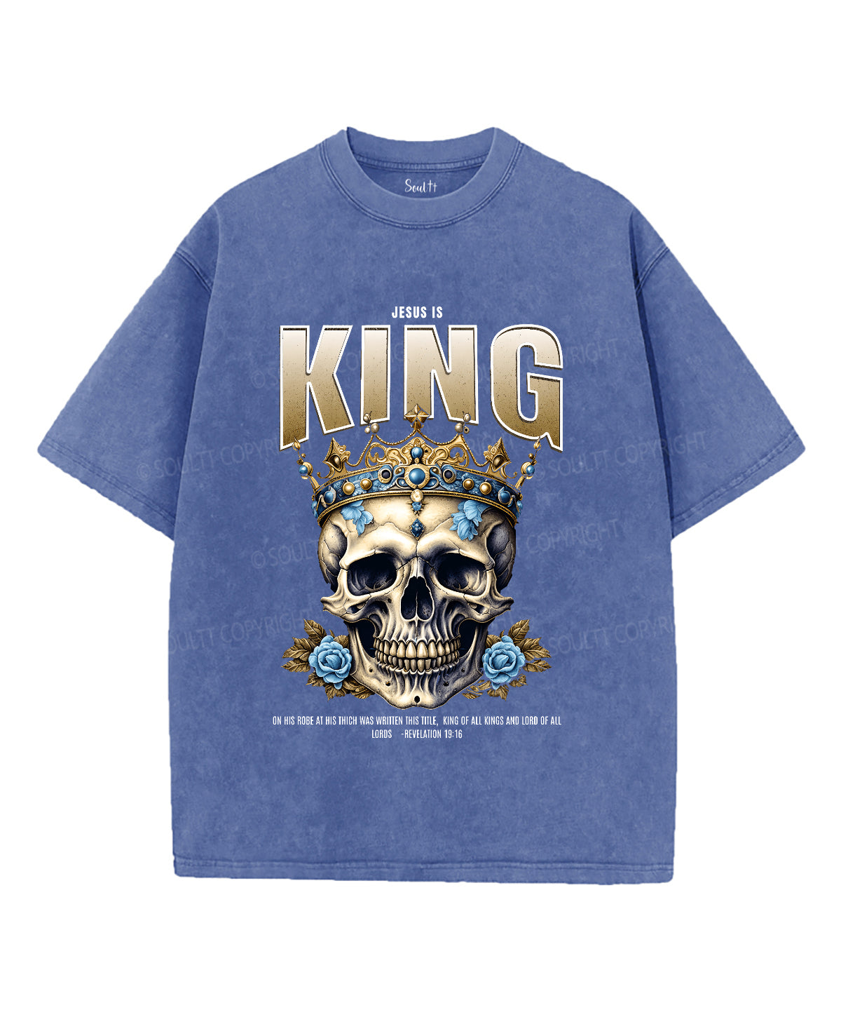 Jesus Is King Unisex Washed Christian T-shirt Style003 Hoodie, Sweatshirt | CiraTrend.com (Image 3)
