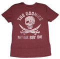 The Goonies Mens T-Shirt - Distressed One Eyed Willie Skull Image Hoodie, Sweatshirt | CiraTrend.com