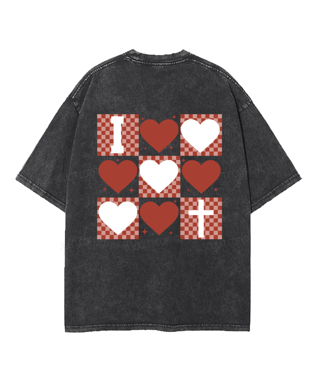 I Love Jesus Double Sided Washed Christian T-shirt Hoodie, Sweatshirt | CiraTrend.com (Image 5)