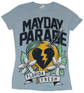 Mayday Parade Girls Juniors  T-Shirt - Florida Fresh Broken Heart in Orange Hoodie, Sweatshirt | CiraTrend.com