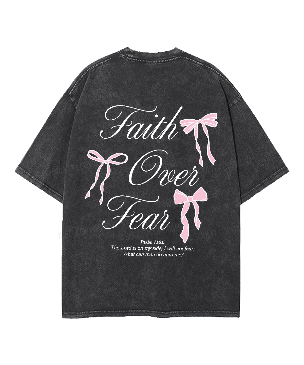Faith Over Fear Double Sided Washed Christian T-Shirts, Hoodie, Sweatshirt