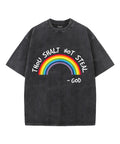 Thou Shalt Not Steal Unisex Washed Christian T-shirt Hoodie, Sweatshirt | CiraTrend.com (Image 1)