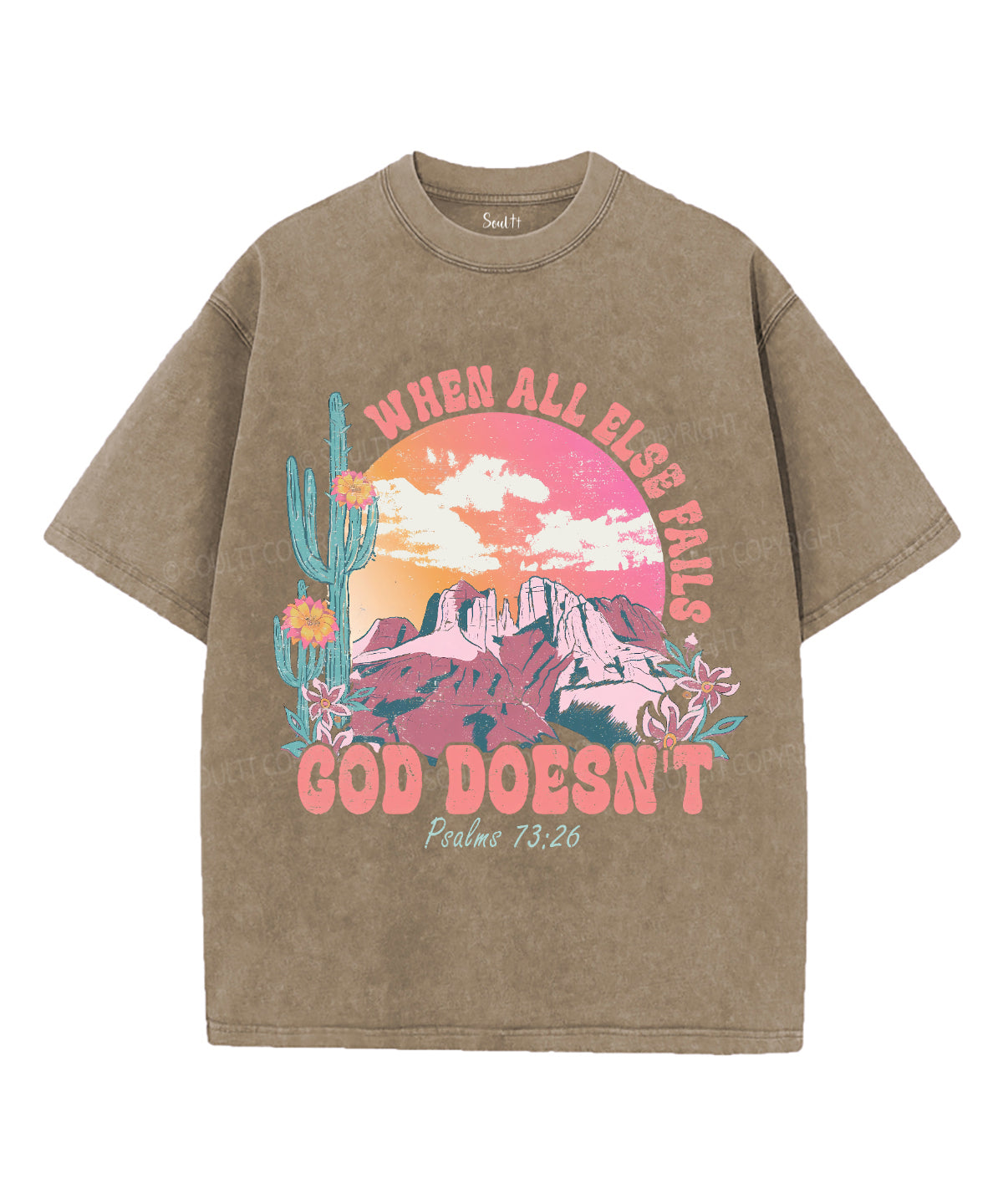 When All Else Fails Unisex Washed Christian T-shirt Hoodie, Sweatshirt | CiraTrend.com (Image 5)