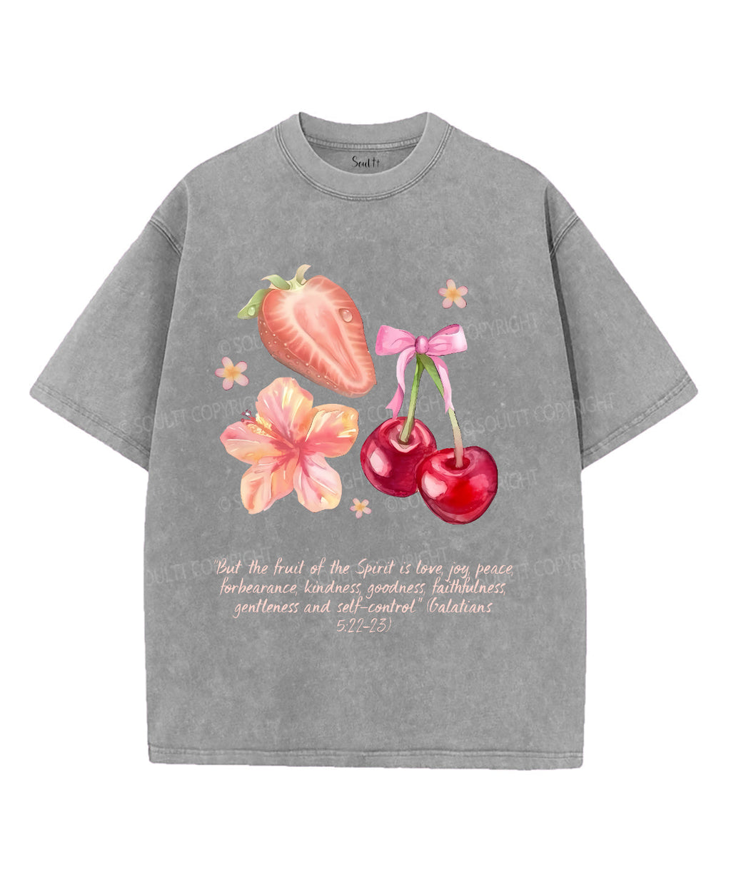 Fruit Of The Spirit Unisex Washed Christian T-shirt Style007 Hoodie, Sweatshirt | CiraTrend.com (Image 2)