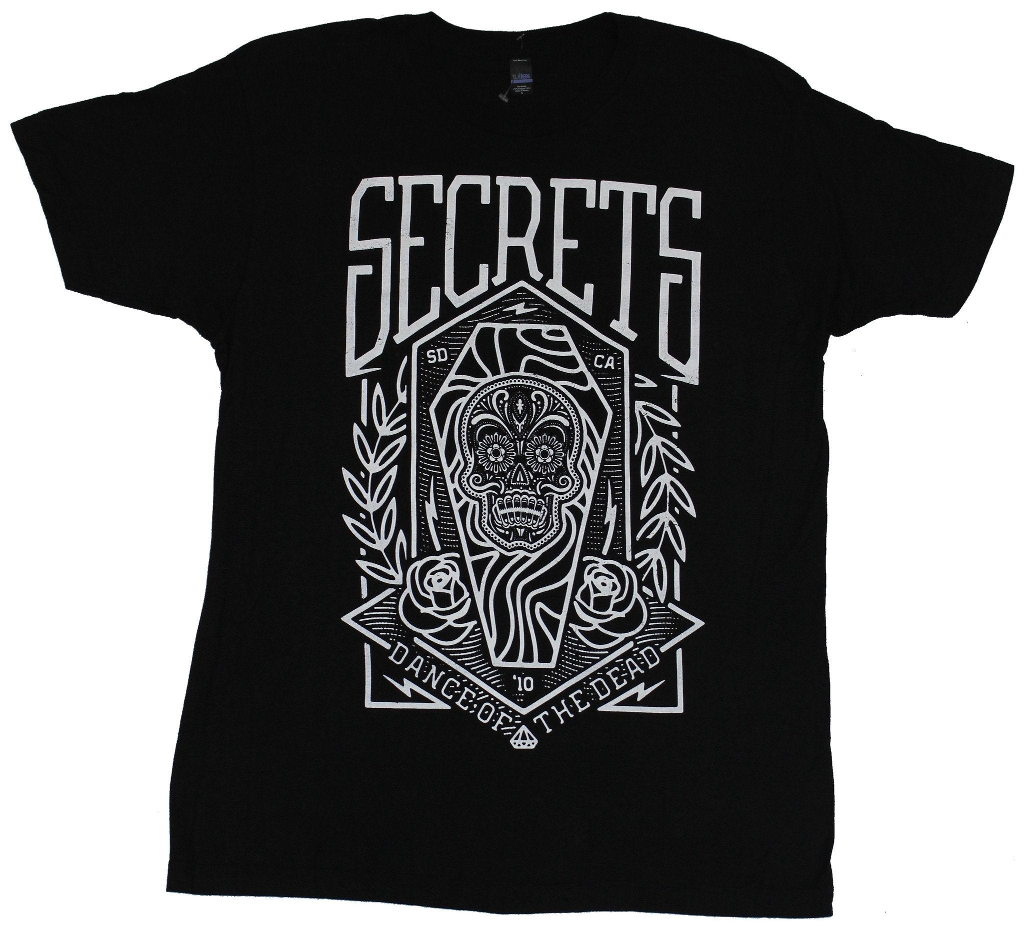 Secrets SD CA Mens T-Shirt - Dance of the Dead Sugar Skull Image Hoodie, Sweatshirt | CiraTrend.com