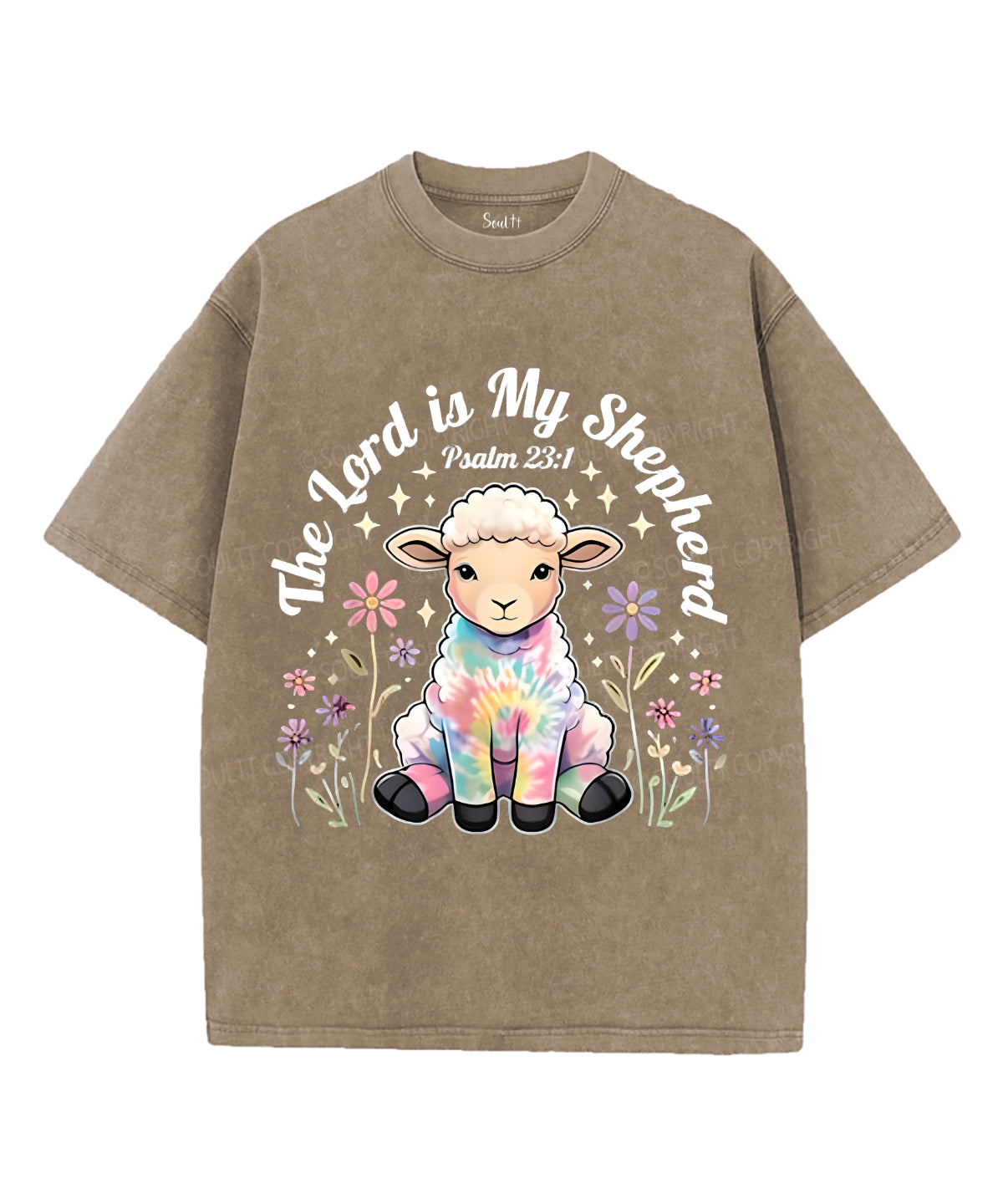 The Lord Is My Shepherd Unisex Washed Christian T-shirt Style004 Hoodie, Sweatshirt | CiraTrend.com (Image 5)
