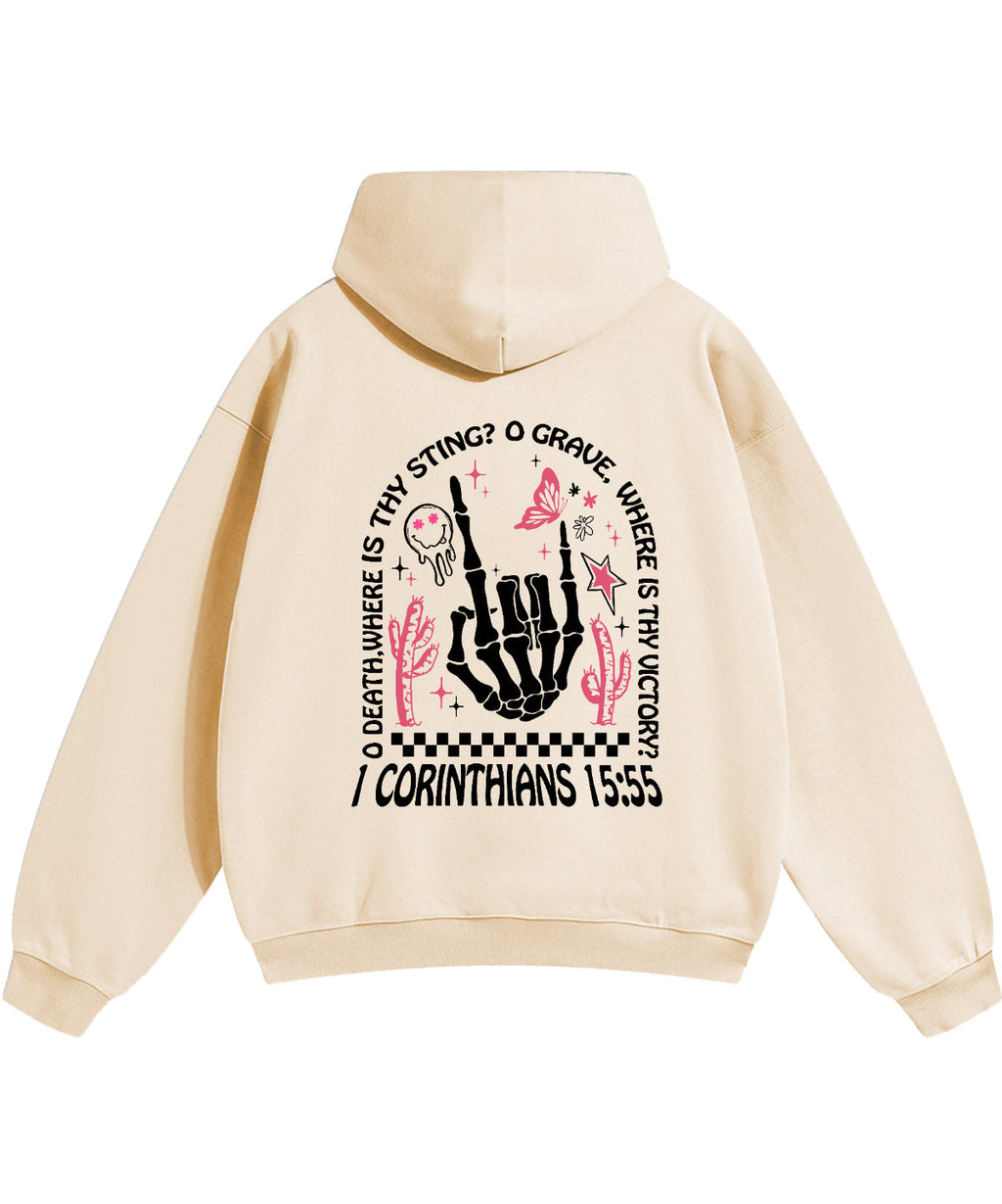 O Death Where Is Thy Sting Double Sided Cotton Christian Hoodie T-Shirts, Sweatshirt | CiraTrend.com (Image 5)