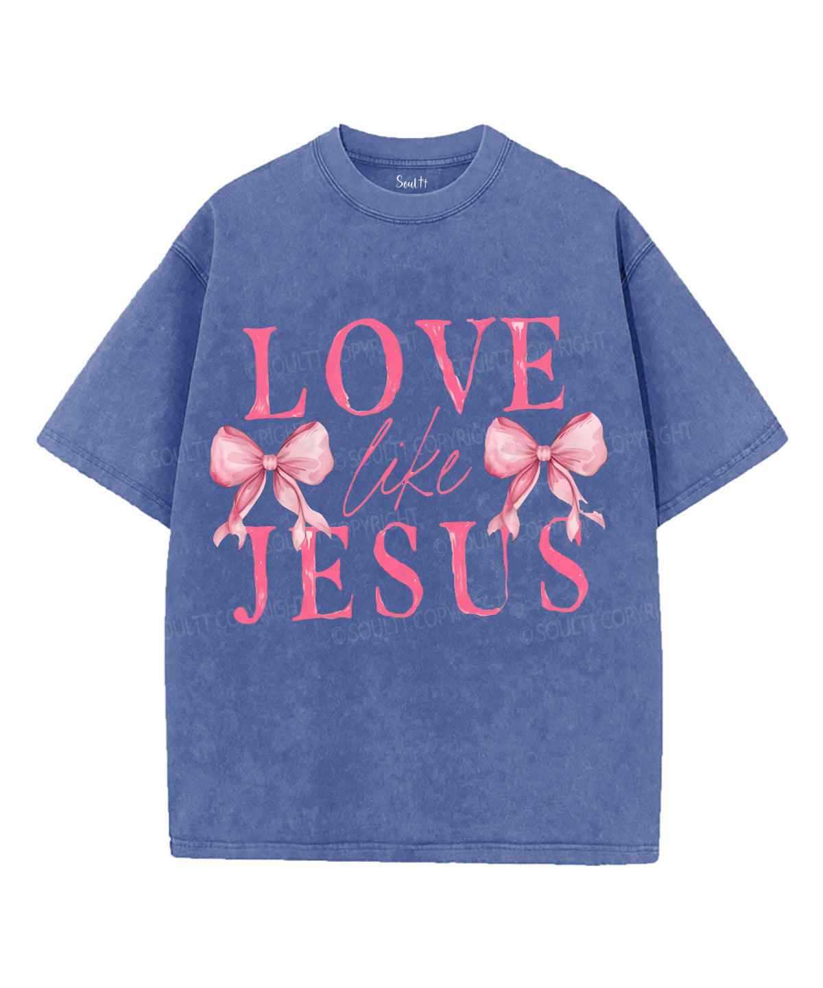 Love Like Jesus Unisex Washed Christian T-shirt Style004 Hoodie, Sweatshirt | CiraTrend.com (Image 3)