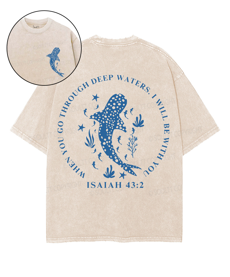 I Will Be With You Double Sided Unisex Washed Christian T-shirt Style050 Hoodie, Sweatshirt | CiraTrend.com (Image 1)