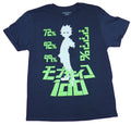 Mob Psycho 100 Mens T-Shirt - White Mob Image Surrounded By Percentages Hoodie, Sweatshirt | CiraTrend.com