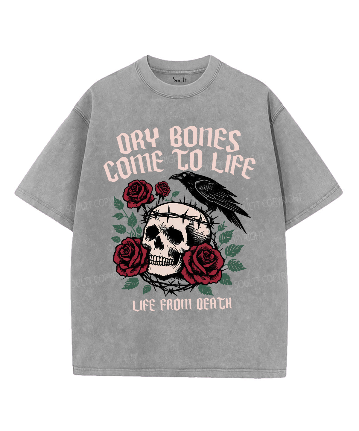 Dry Bones Come To Life Unisex Washed Christian T-shirt Hoodie, Sweatshirt | CiraTrend.com (Image 5)