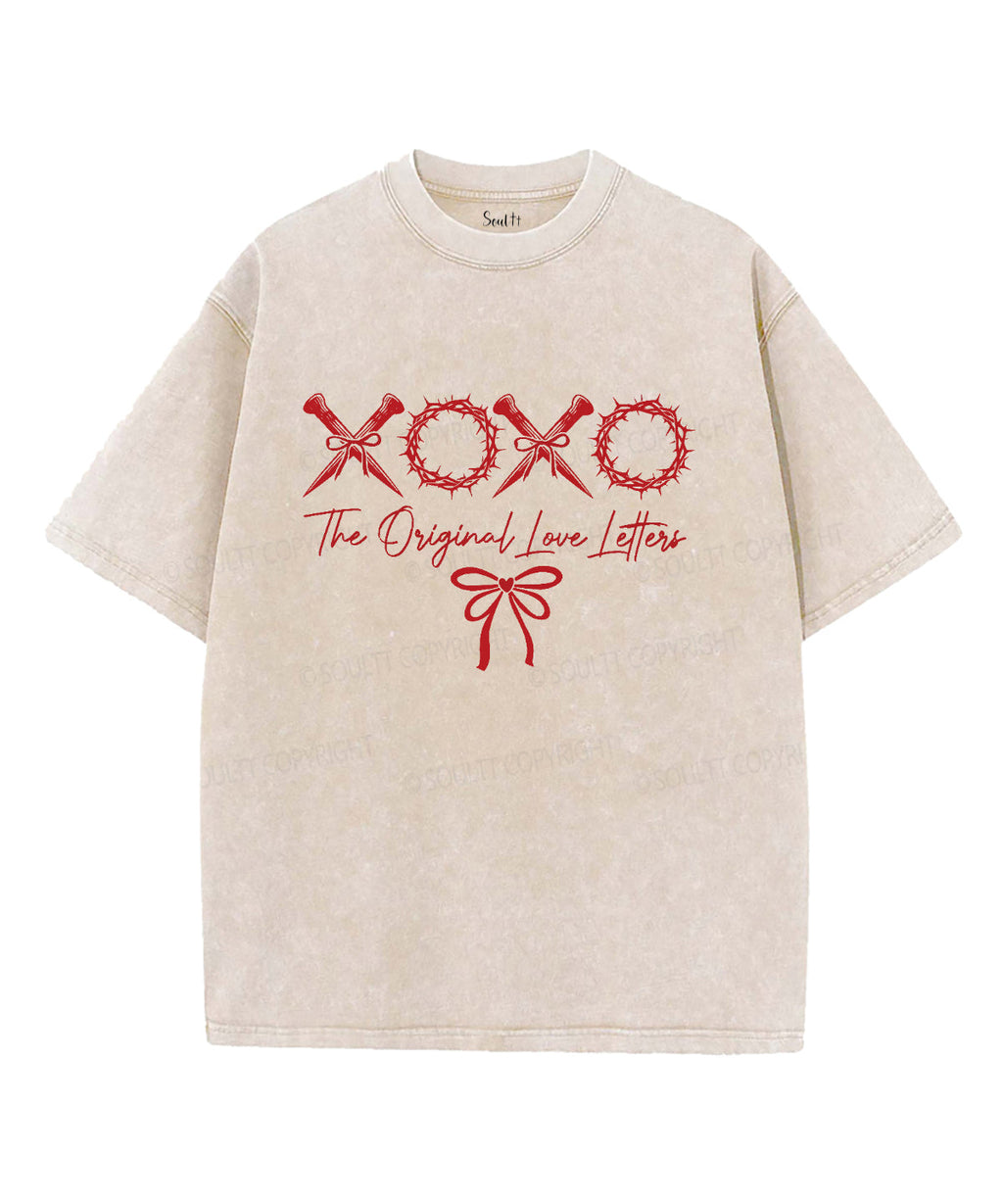 The Original Love Letters Unisex Washed Christian T-shirt Hoodie, Sweatshirt | CiraTrend.com (Image 1)