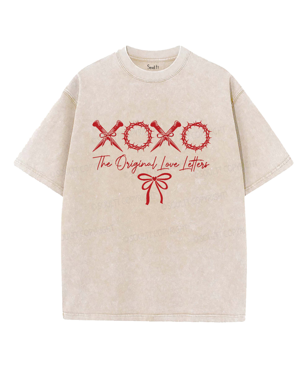 The Original Love Letters Unisex Washed Christian T-shirt Hoodie, Sweatshirt | CiraTrend.com (Image 1)