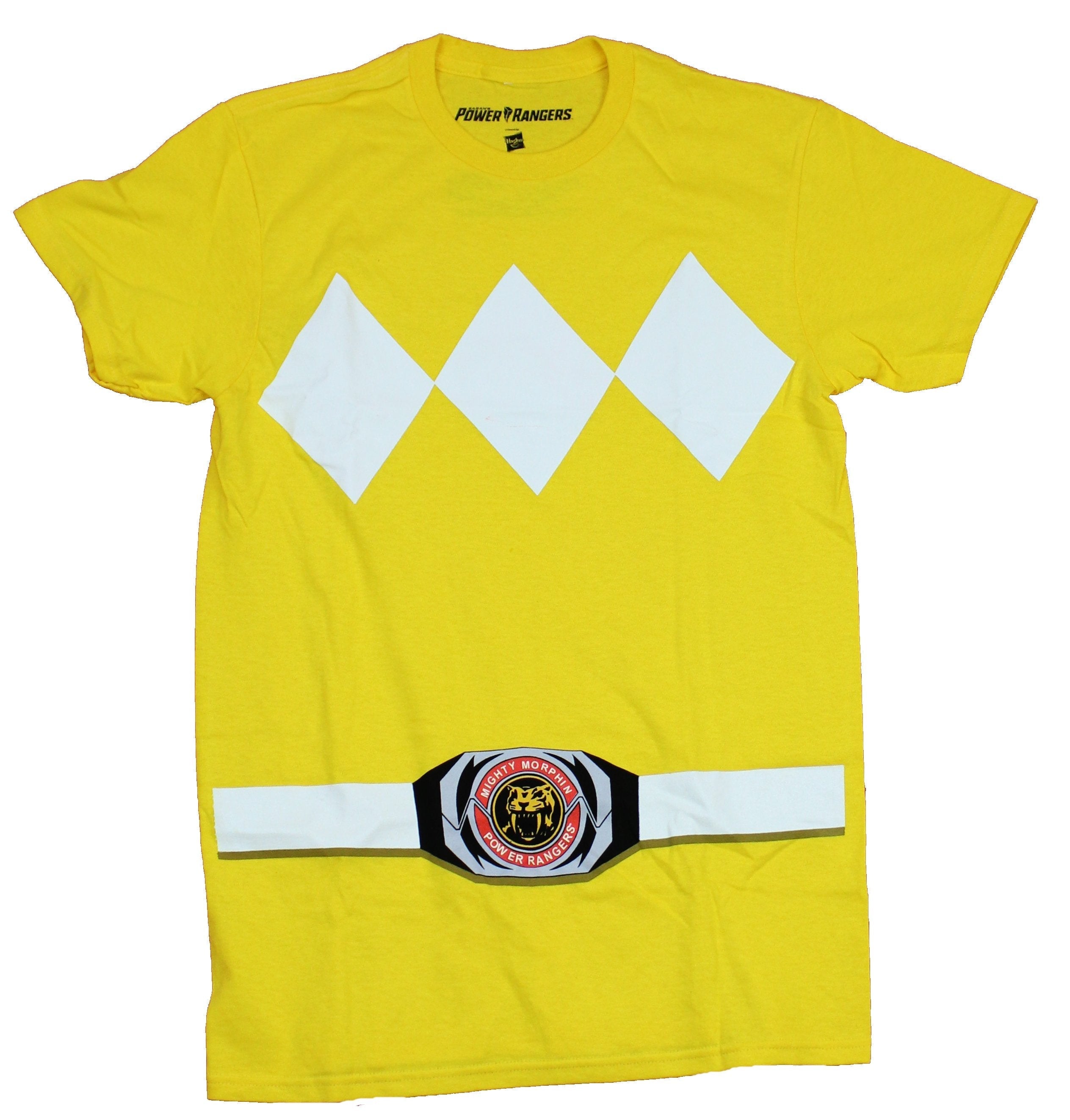 Mighty Morphin Power Rangers Mens T-Shirt  - Yellow Ranger Costume Hoodie, Sweatshirt | CiraTrend.com