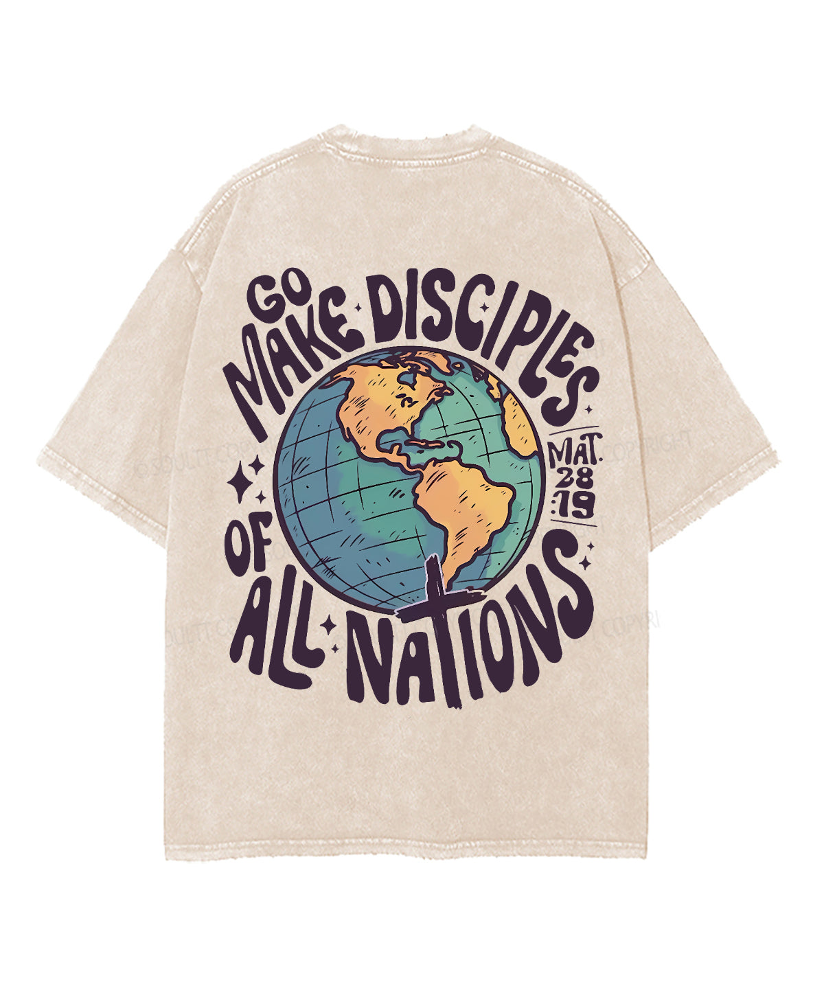 Go Make Disciples Double Sided Washed Christian T-Shirts, Hoodie, Sweatshirt