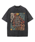 Oh Come Let Us Adore Hom Washed Christian T-shirt Hoodie, Sweatshirt | CiraTrend.com (Image 1)