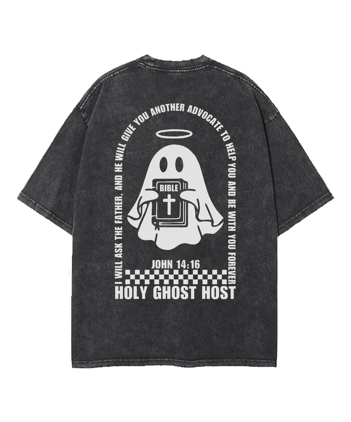 Holy Ghost Host Double Sided Washed Christian T-Shirts, Hoodie, Sweatshirt