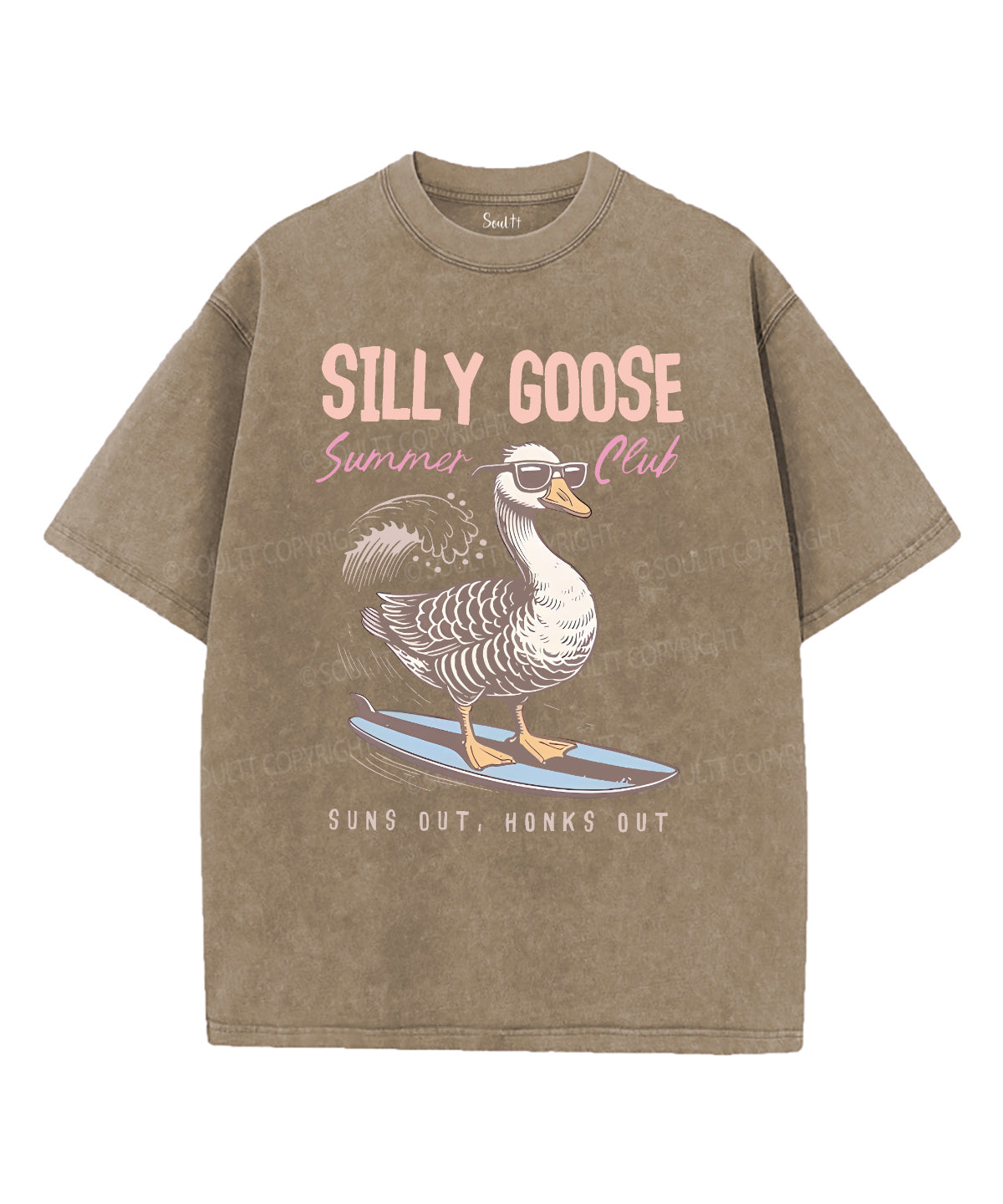 SILLY GOOSE Unisex Washed Christian T-shirt Hoodie, Sweatshirt | CiraTrend.com (Image 5)