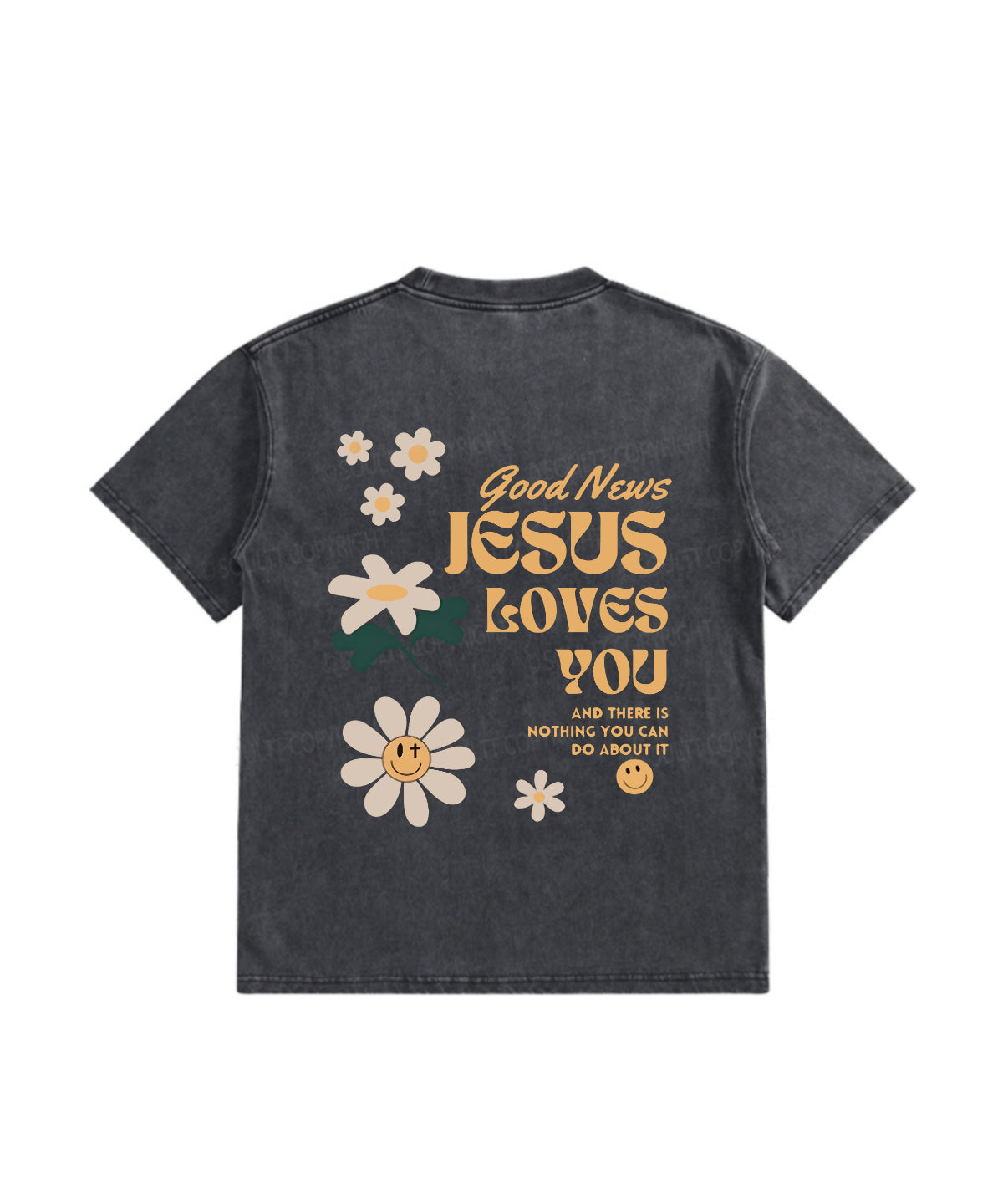 Jesus Loves You Double Sided Washed Christian T-Shirts, Hoodie, Sweatshirt