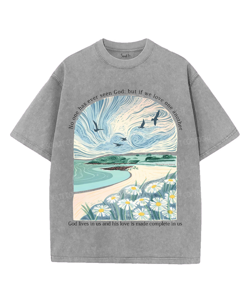 No One Has Ever Seen God Unisex Washed Christian T-shirt Hoodie, Sweatshirt | CiraTrend.com (Image 3)