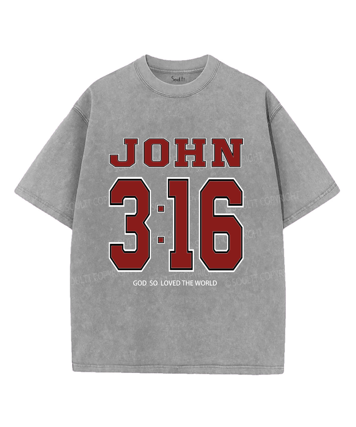 God So Loved The World Unisex Washed Christian T-shirt Hoodie, Sweatshirt | CiraTrend.com (Image 2)