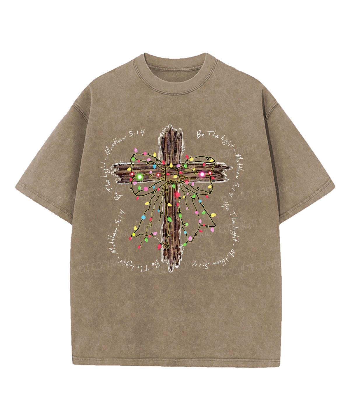 Be The Light Washed Christian T-shirt Style006 Hoodie, Sweatshirt | CiraTrend.com (Image 5)