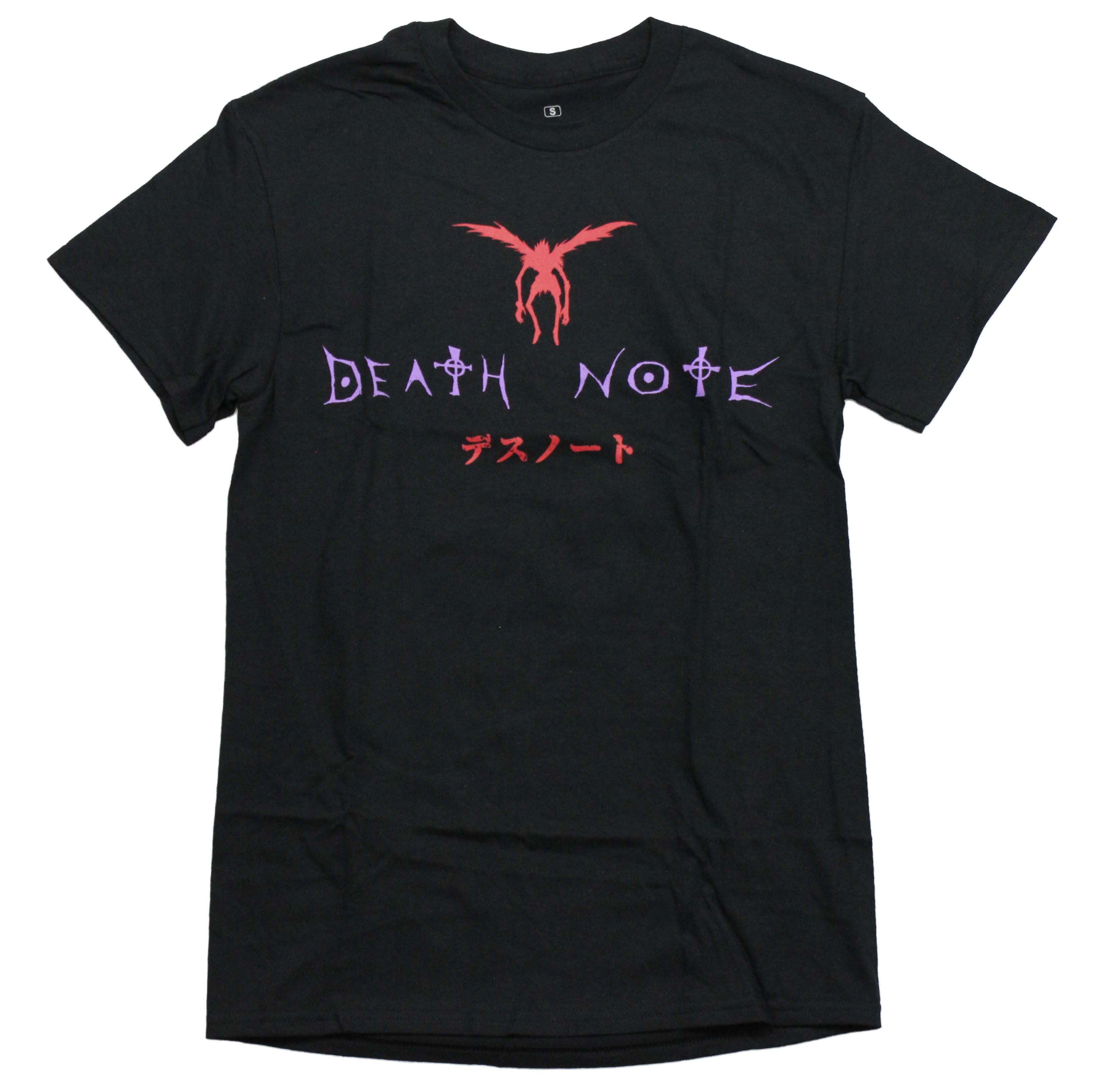 Death Note Mens T-Shirt - Red Ryuk Winged Logo Holding Book Ornate Back Hoodie, Sweatshirt | CiraTrend.com