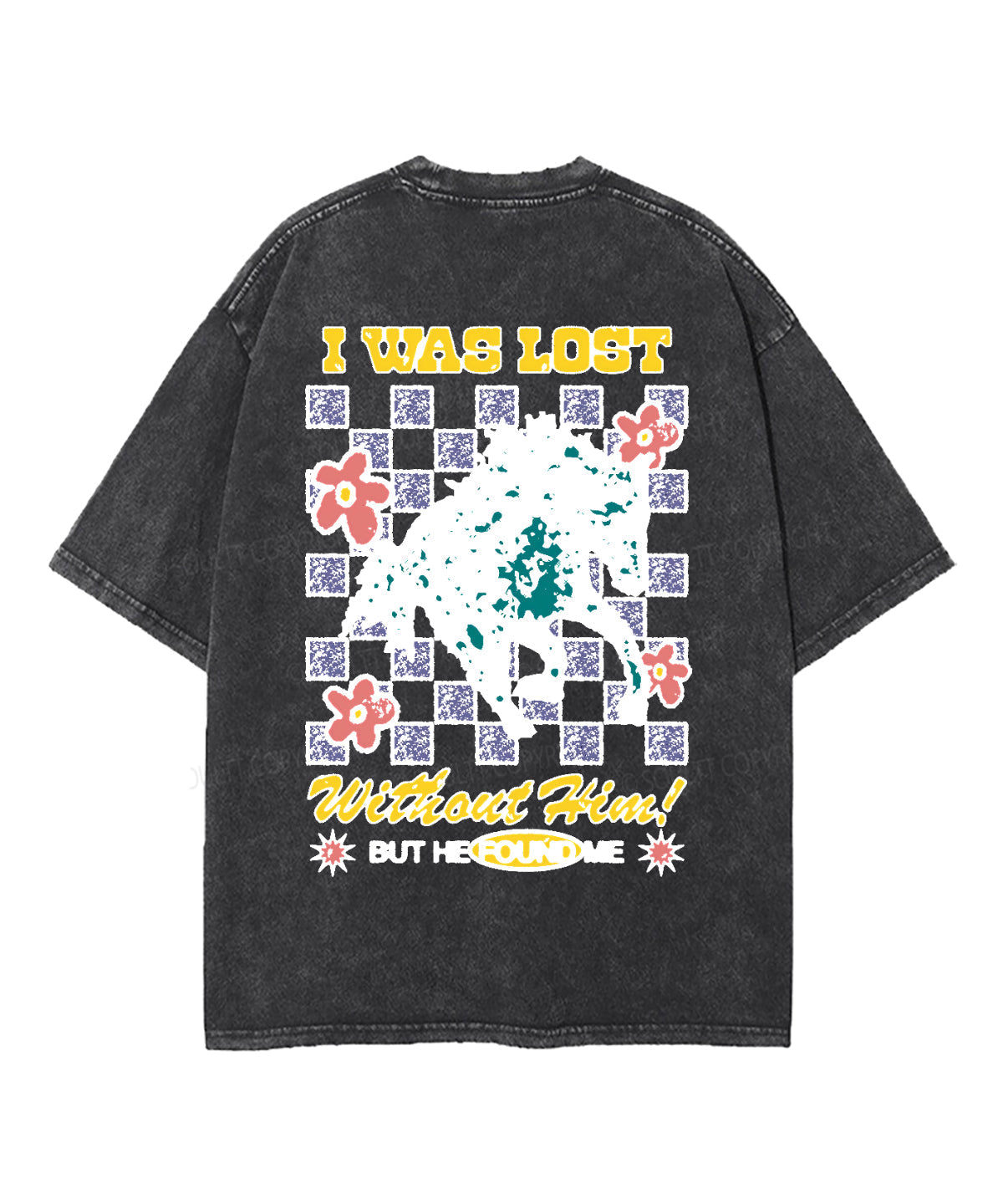 I Was Lost Without Him Double Sided Washed Christian T-shirt Hoodie, Sweatshirt | CiraTrend.com (Image 5)