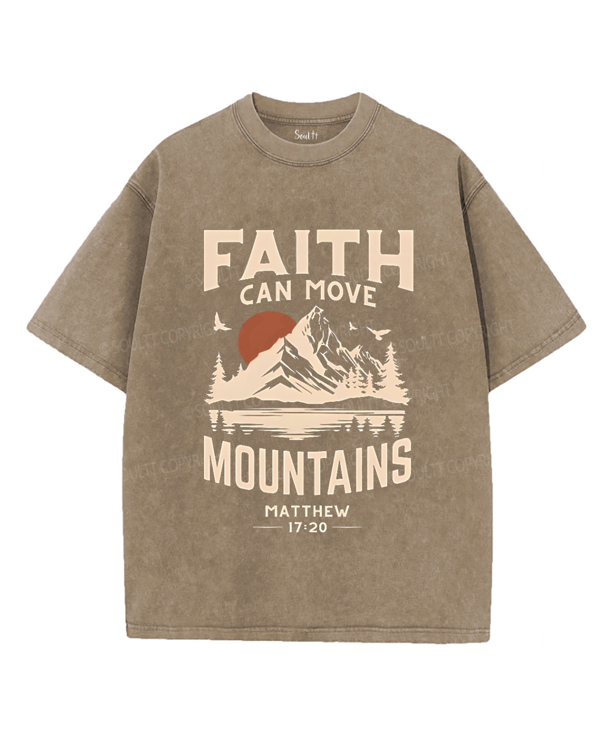 Faith Can Move Mountains Unisex Washed Christian T-shirt Style001 Hoodie, Sweatshirt | CiraTrend.com (Image 5)