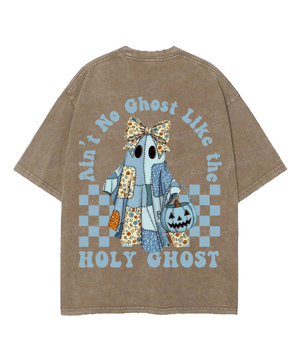 Halloween Holy Ghost Double Sided Unisex Washed Christian T-shirt Hoodie, Sweatshirt | CiraTrend.com (Image 5)