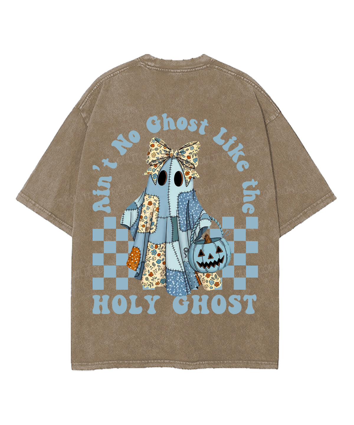 Halloween Holy Ghost Double Sided Unisex Washed Christian T-shirt Hoodie, Sweatshirt | CiraTrend.com (Image 5)