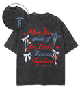 There Is Freedom Double Sided Unisex Washed Christian T-shirt Style003 Hoodie, Sweatshirt | CiraTrend.com (Image 1)