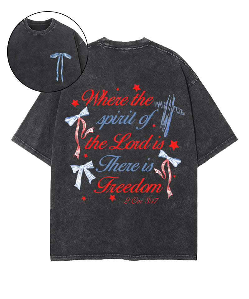There Is Freedom Double Sided Unisex Washed Christian T-shirt Style003 Hoodie, Sweatshirt | CiraTrend.com (Image 1)