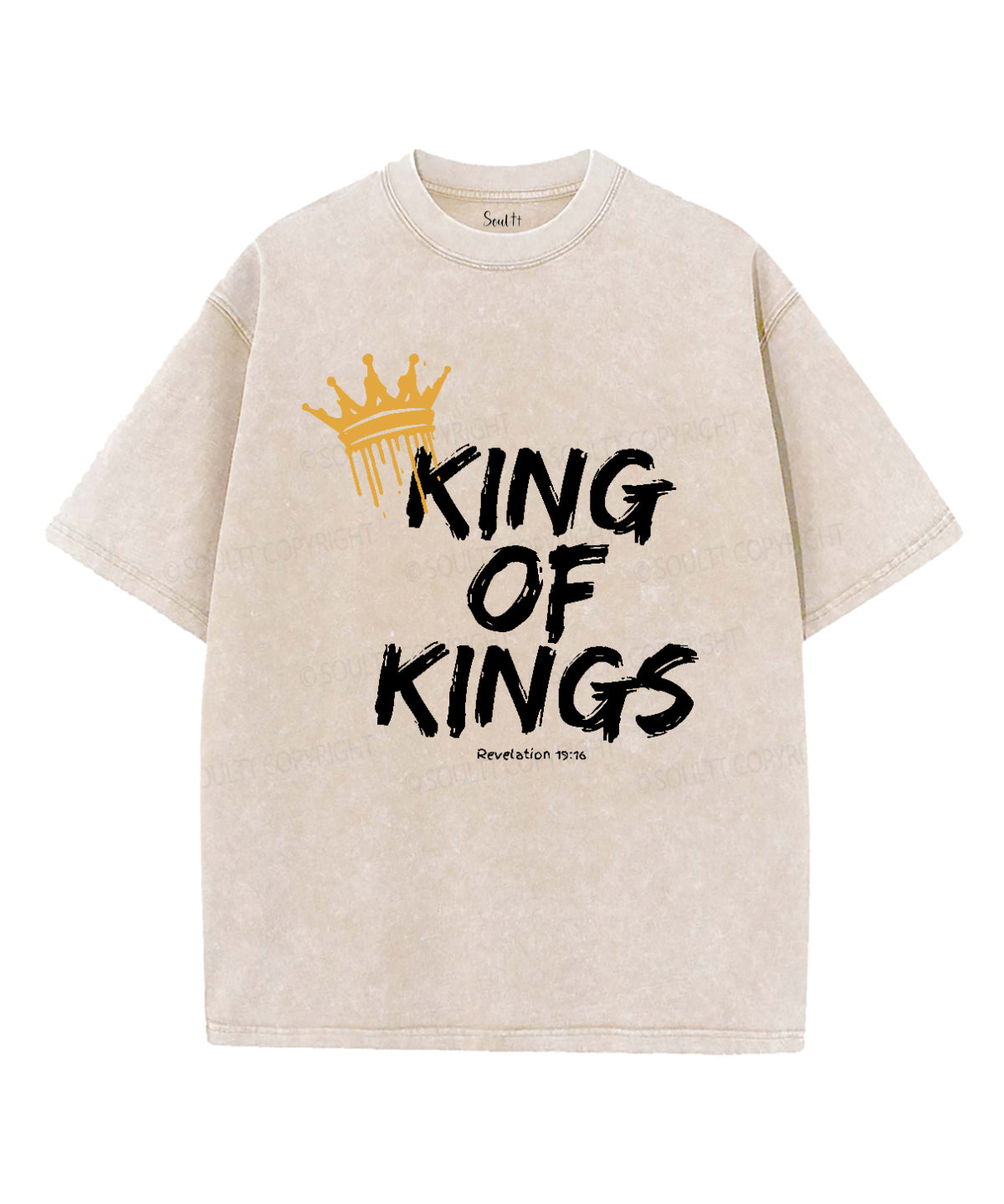 King Of Kings Washed Christian T-shirt Style001 Hoodie, Sweatshirt | CiraTrend.com (Image 3)