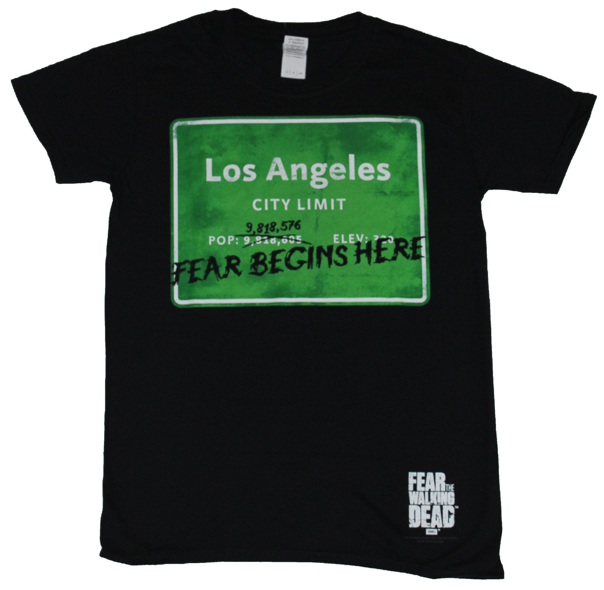 Fear the Walking Dead Mens T-Shirt - Fear Begins Here Los angles City Limits Hoodie, Sweatshirt | CiraTrend.com