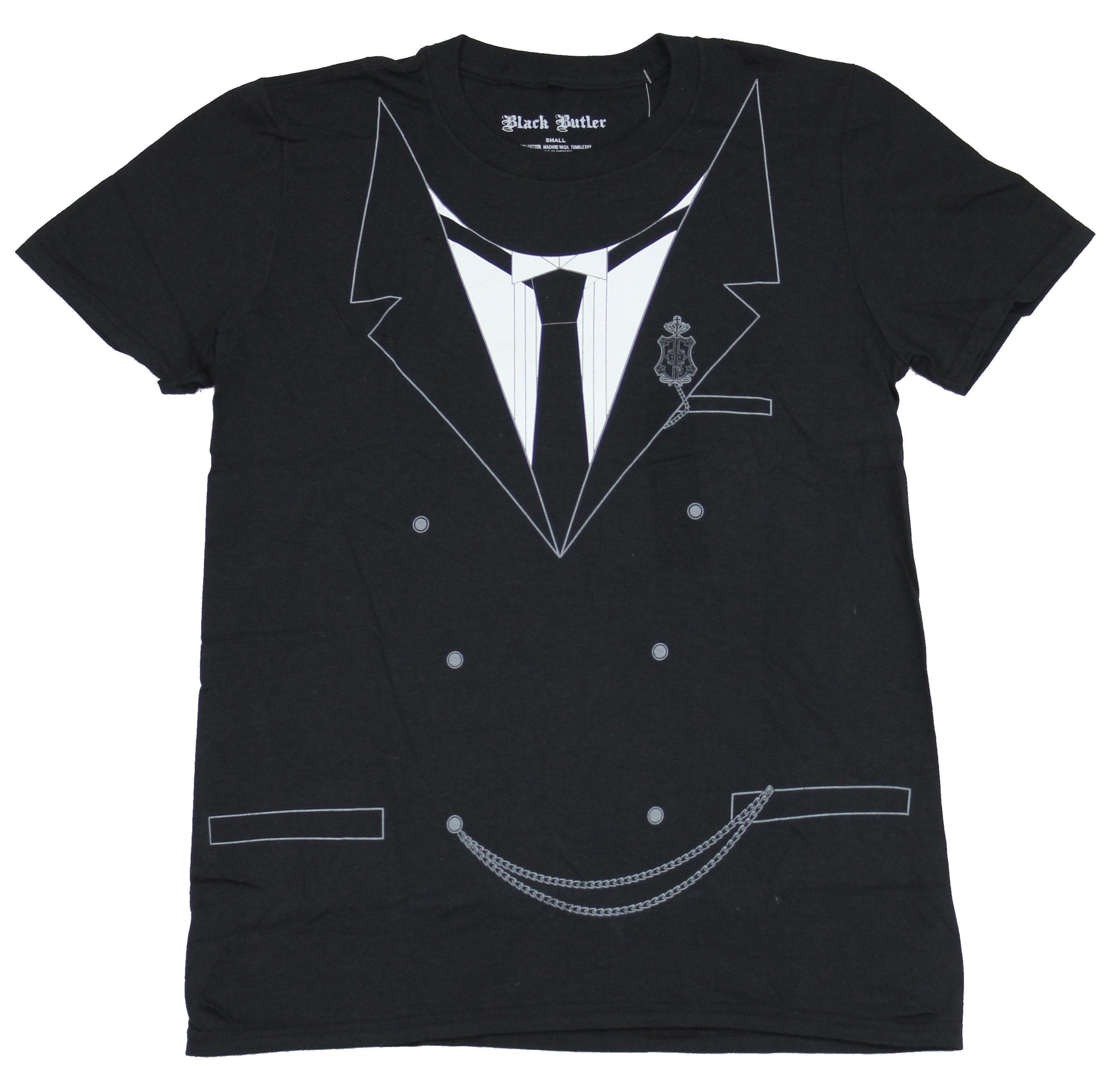 Black Butler Mens T-Shirt - Sebastian Costume Front Image Hoodie, Sweatshirt | CiraTrend.com
