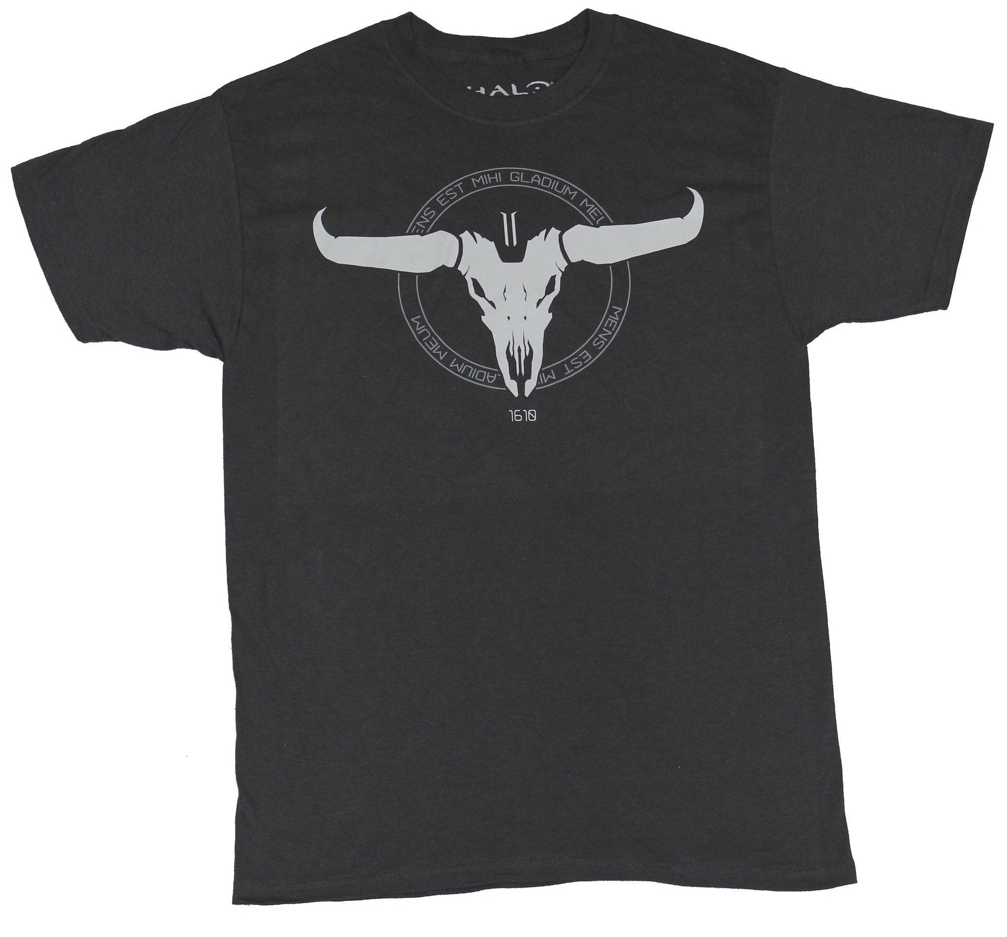 Halo Mens T-Shirt - 1610 Cow Skull Circle Logo Image Hoodie, Sweatshirt | CiraTrend.com