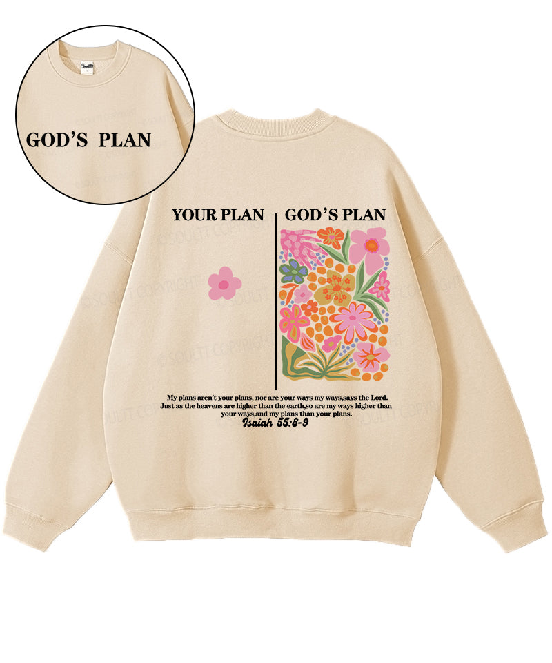 Your Plan God's Plan Double Sided Cotton Christian Sweatshirt T-Shirts, Hoodie | CiraTrend.com (Image 2)